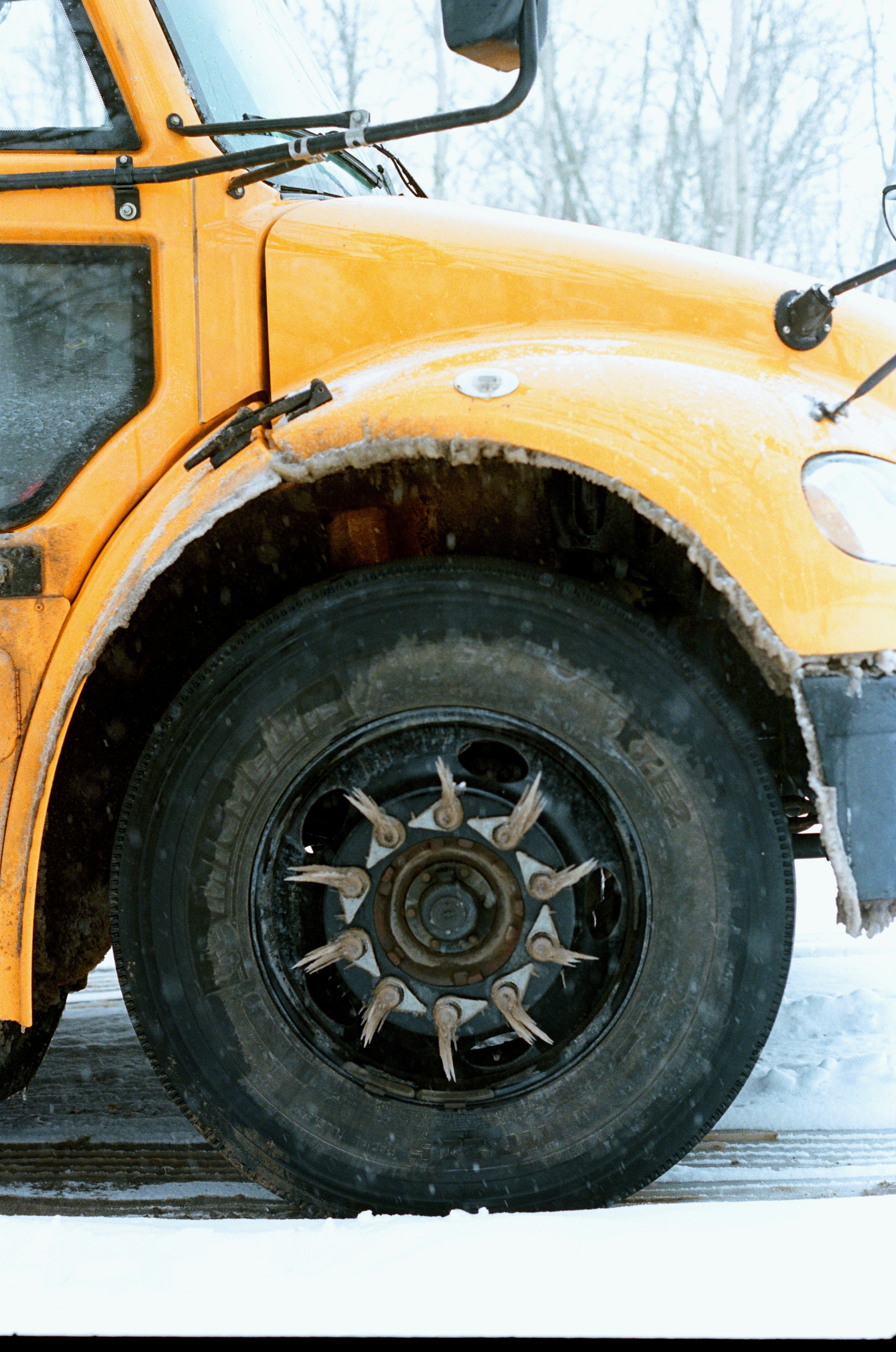 yellow car with black wheel